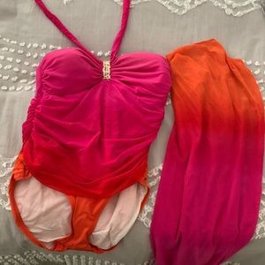 Ralph Lauren bathing suit and pareo